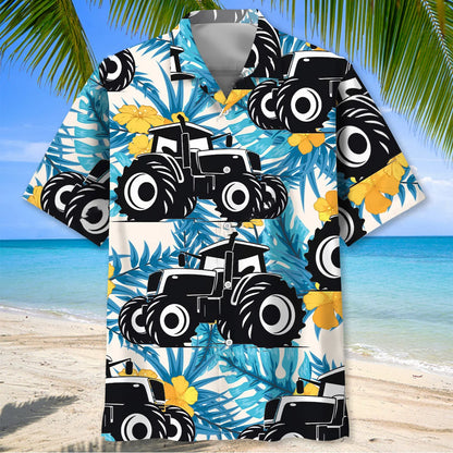 Farmer Nature Tractor Hawaiian Shirt