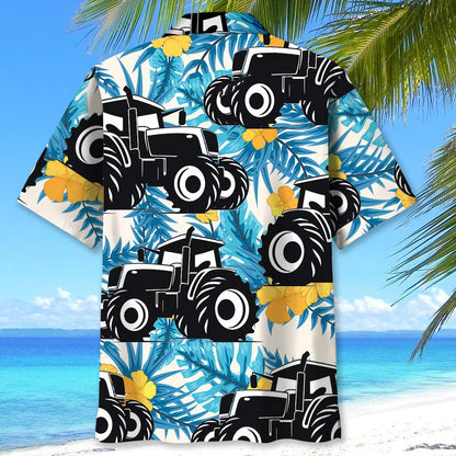 Farmer Nature Tractor Hawaiian Shirt