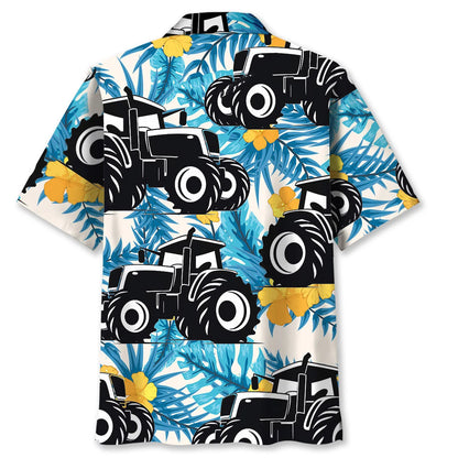 Farmer Nature Tractor Hawaiian Shirt