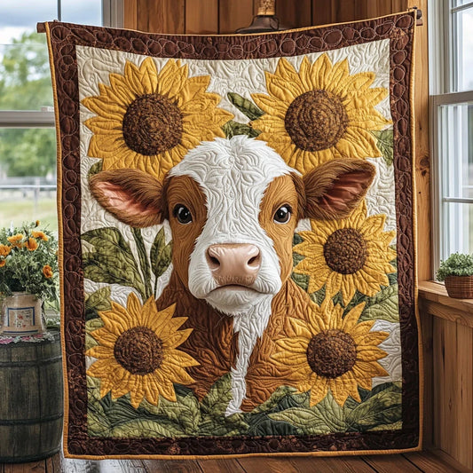 Farmhouse Moo Quilt Blanket
