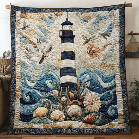 Farpoint Lighthouse Quilt Blanket