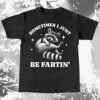 Sometimes I Just Be Fartin' Raccoon Shirt, funny meme tee gift (view 10)