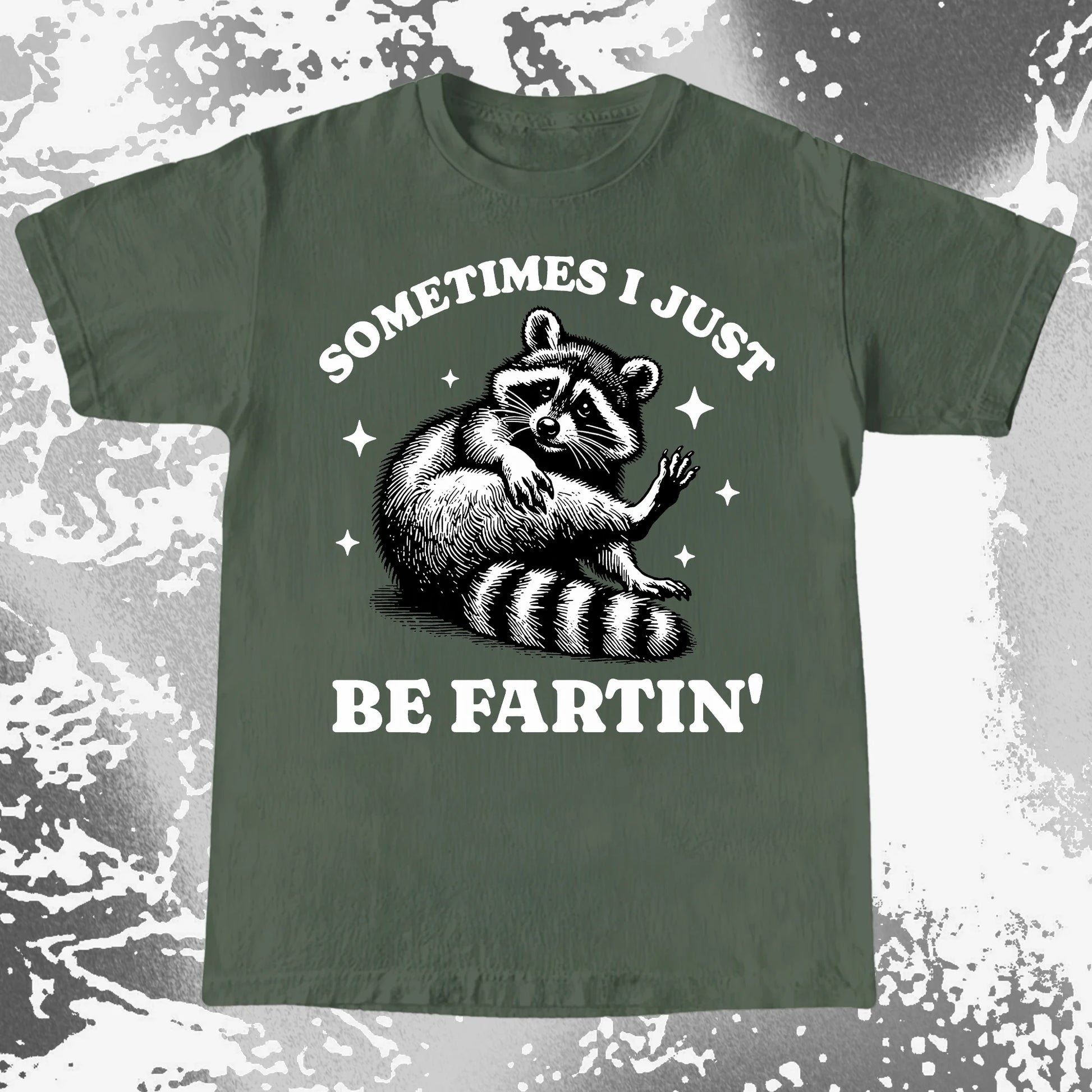 Sometimes I Just Be Fartin' Raccoon Shirt, funny meme tee gift (view 6)