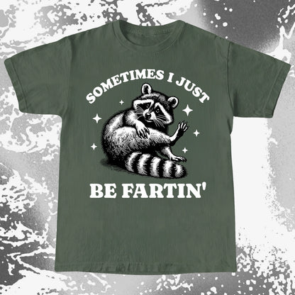 Sometimes I Just Be Fartin' Raccoon Shirt, funny meme tee gift (view 6)