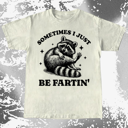Sometimes I Just Be Fartin' Raccoon Shirt, funny meme tee gift (view 5)