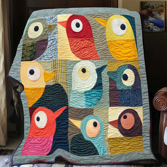 Feather Friends Quilt Blanket