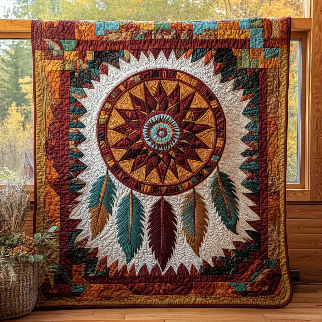 Feather Halo Quilt Blanket