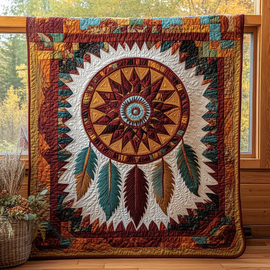 Feather Halo Quilt Blanket