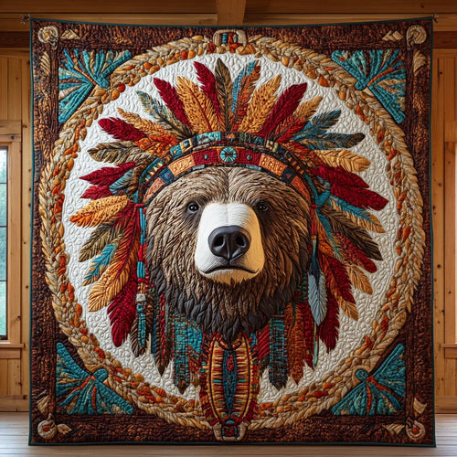 Feathered Guardian Quilt Blanket
