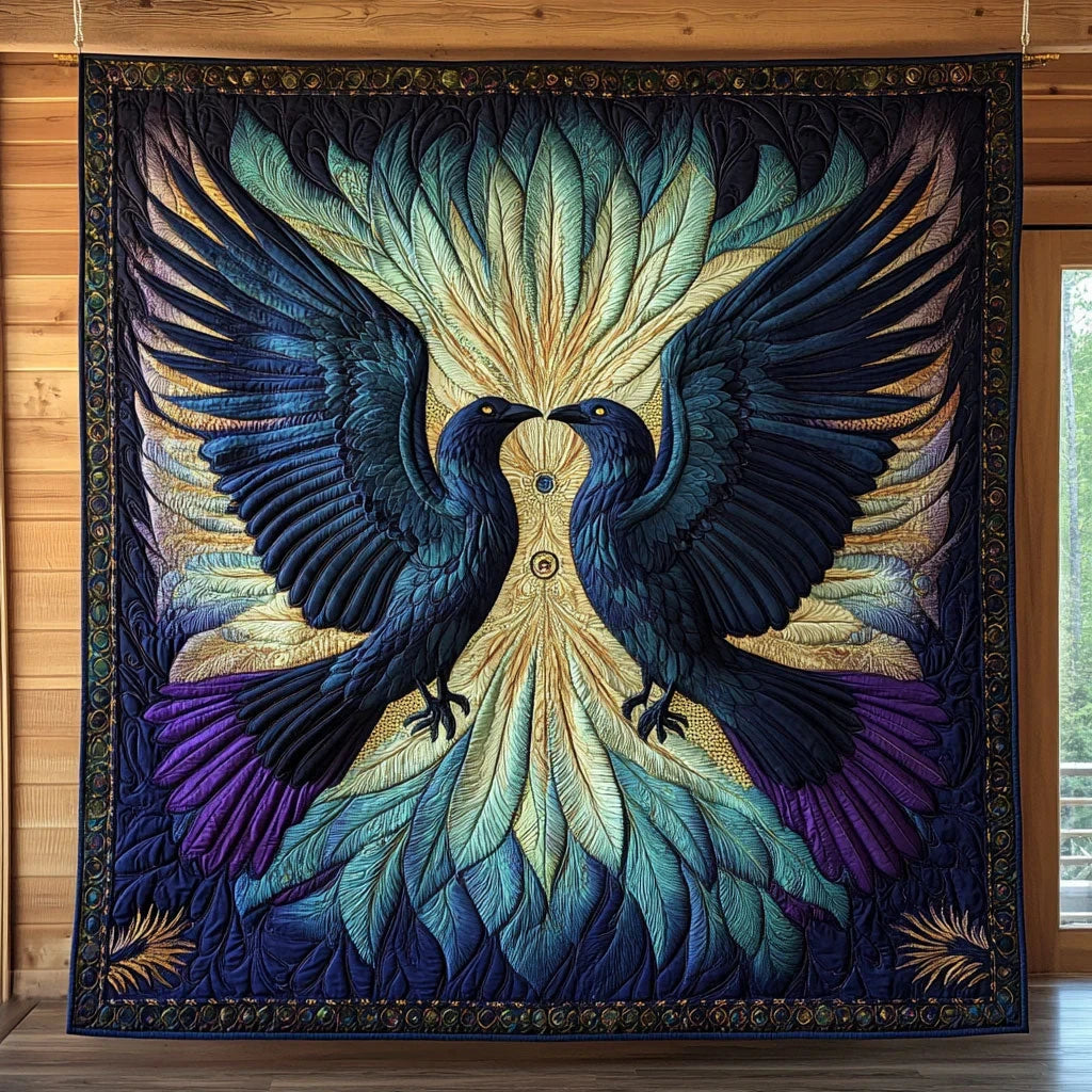 Feathered Wrath Quilt Blanket