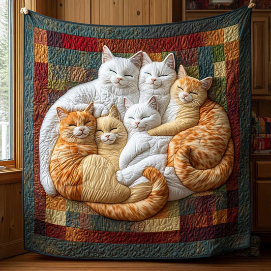 Feline Family Quilt Blanket