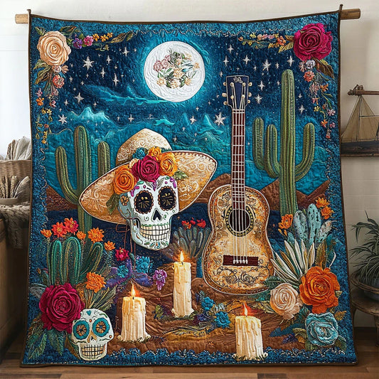 Festival Guitar Quilt Blanket