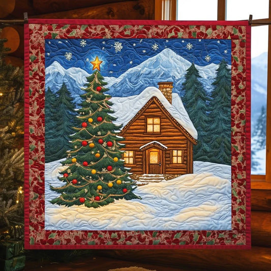 Festive Cabin Quilt Blanket