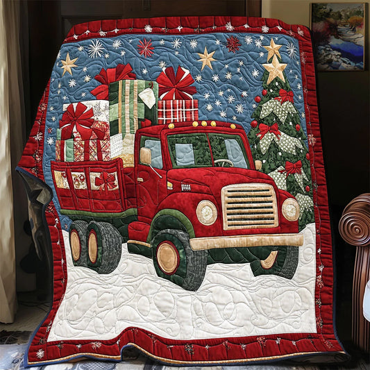 Festive Drive Quilt Blanket