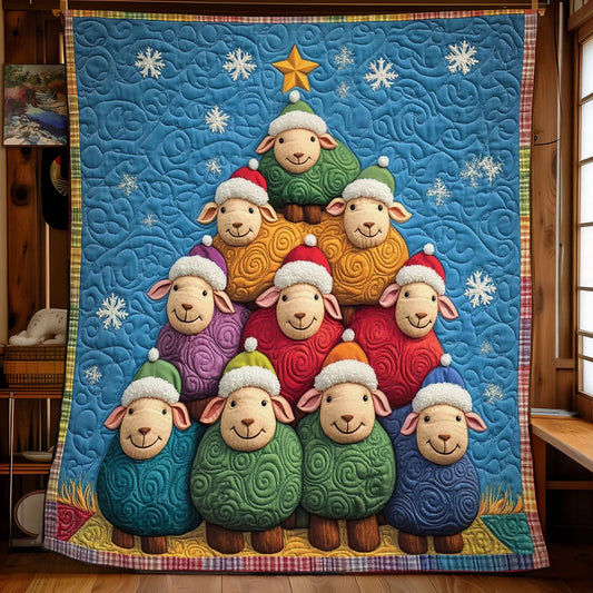 Festive Flock Quilt Blanket