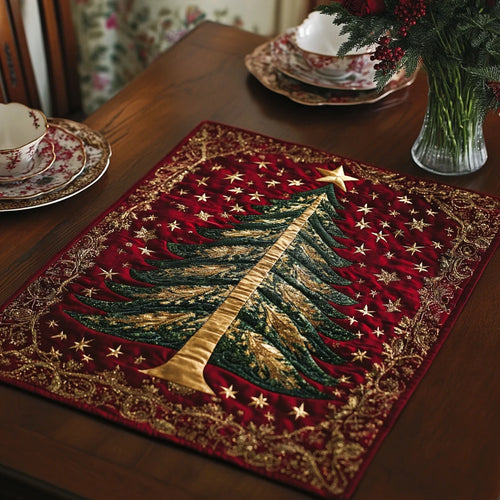 Festive Glow Quilted Table Topper