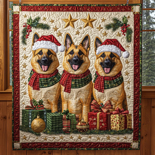 Festive Guardians Quilt Blanket