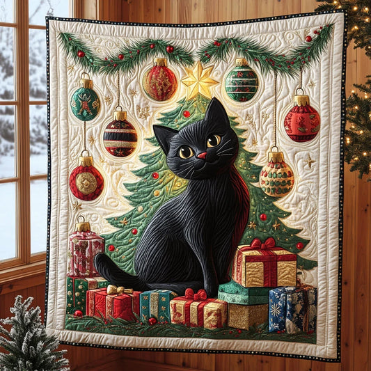 Festive Paws Quilt Blanket