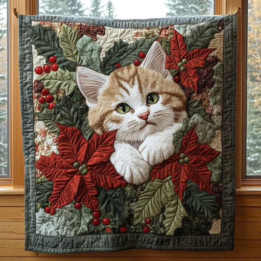 Festive Paws Quilt Blanket