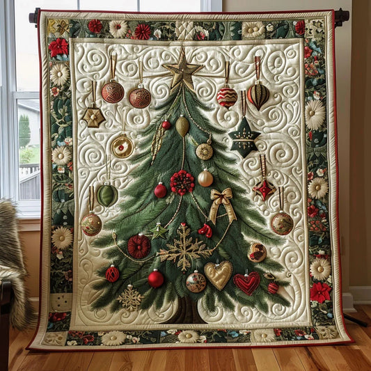 Festive Pine Quilt Blanket