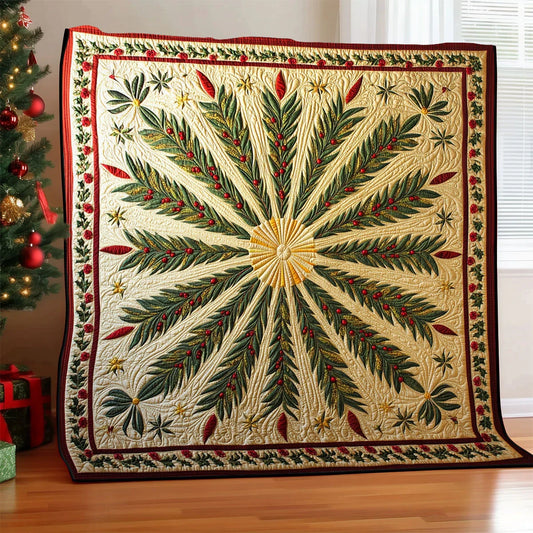 Festive Spiral Quilt Blanket