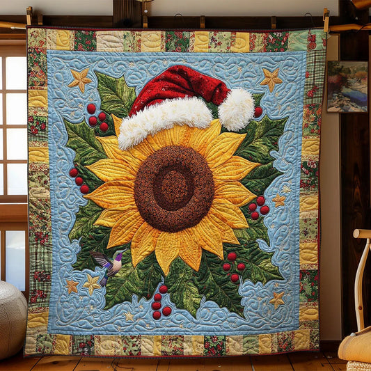 Festive Sunflower Glow Quilt Blanket