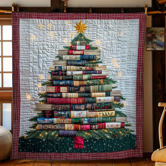 Festive Tale Book Quilt Blanket