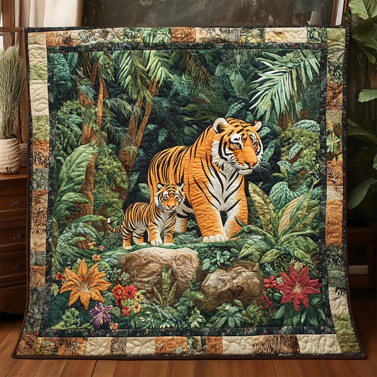 Fierce And Gentle Quilt Blanket