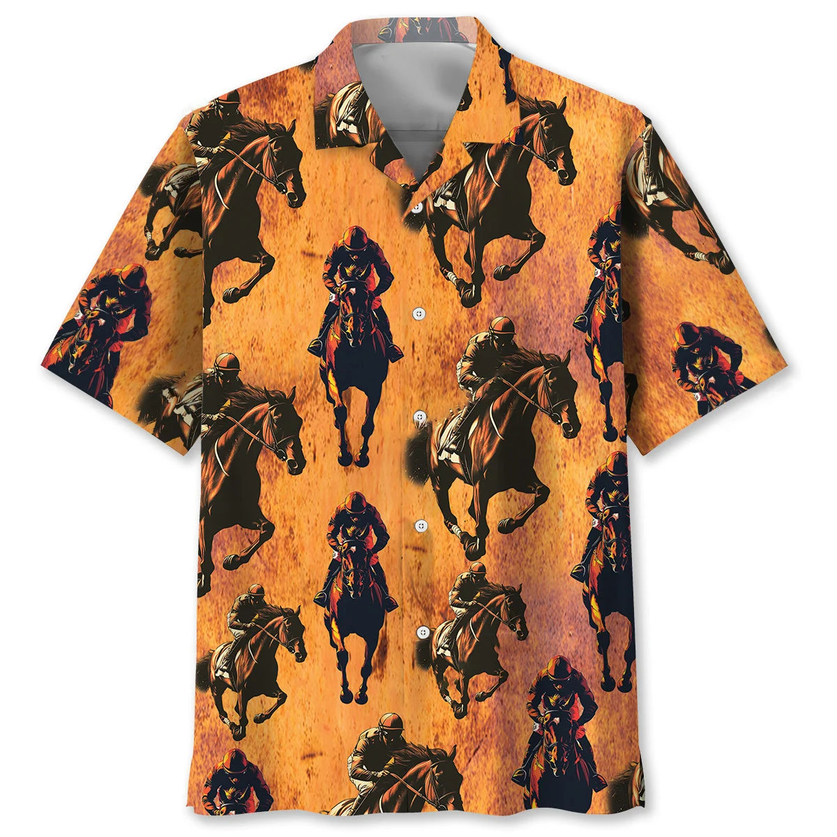 Fiery Horse Racing Hawaiian Shirt