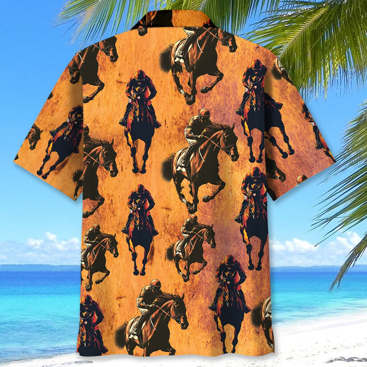 Fiery Horse Racing Hawaiian Shirt