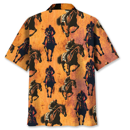 Fiery Horse Racing Hawaiian Shirt