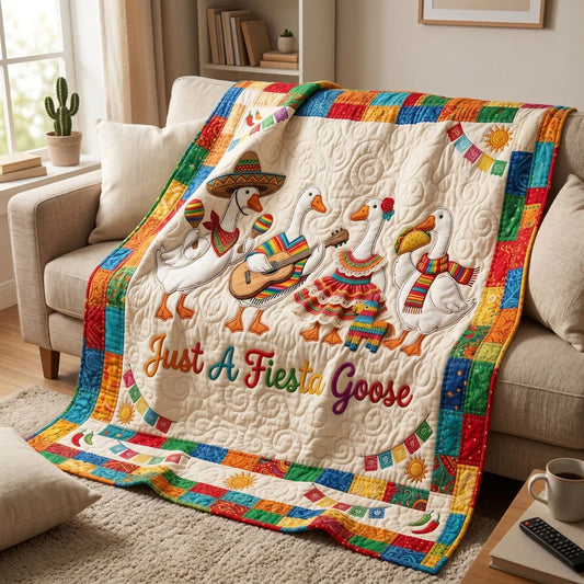 Fiesta Goose Squad Quilt Blanket