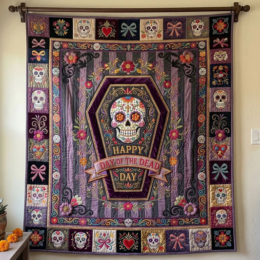 Fiesta Of Souls Quilt Blanket