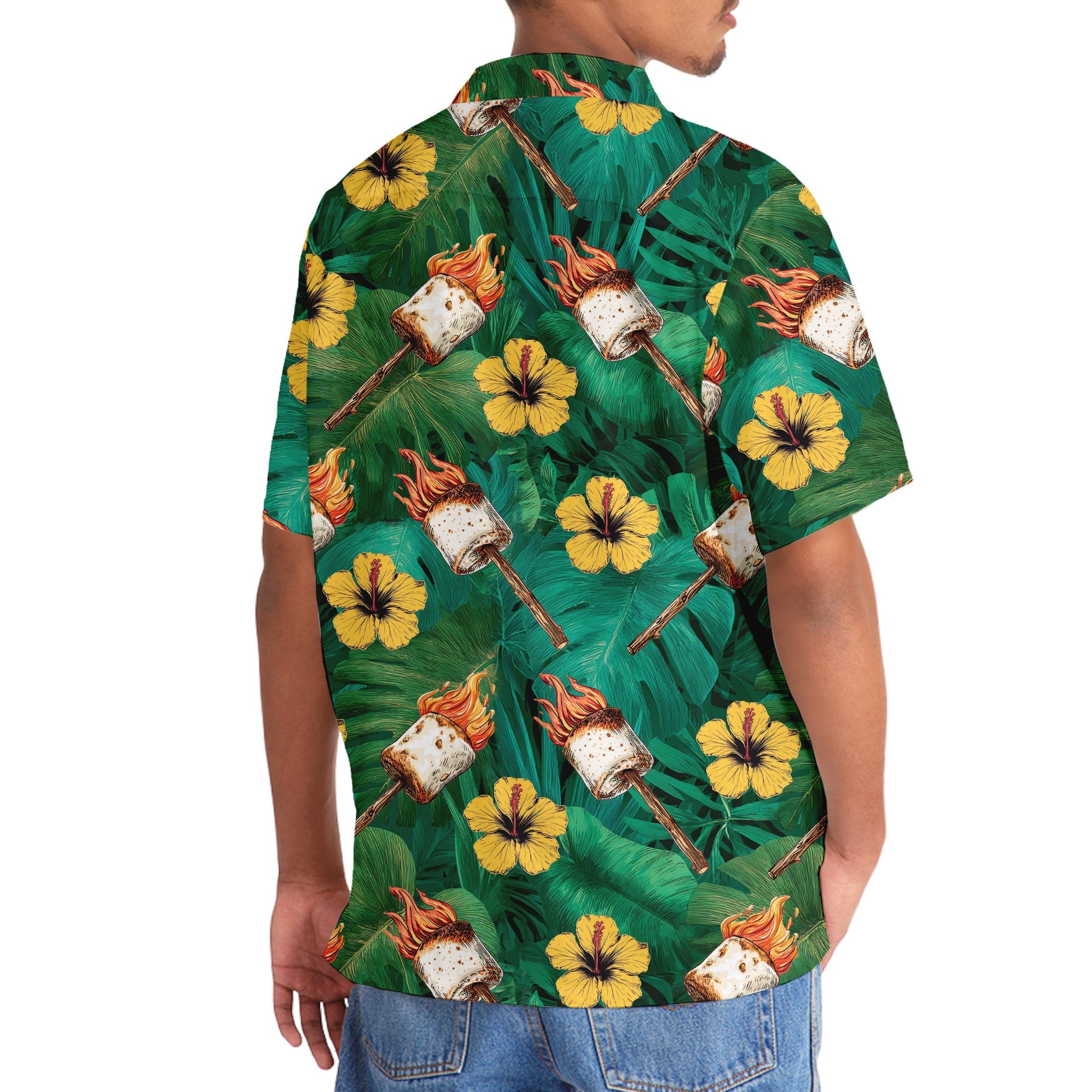 Fire Toasted Marshmallow Hawaiian Shirt - 3XL - hawaiian shirt