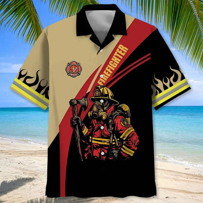 Firefighter is Awesome Hawaiian Shirt
