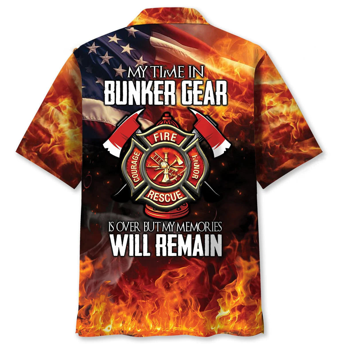 Firefighter Memories Hawaiian Shirt