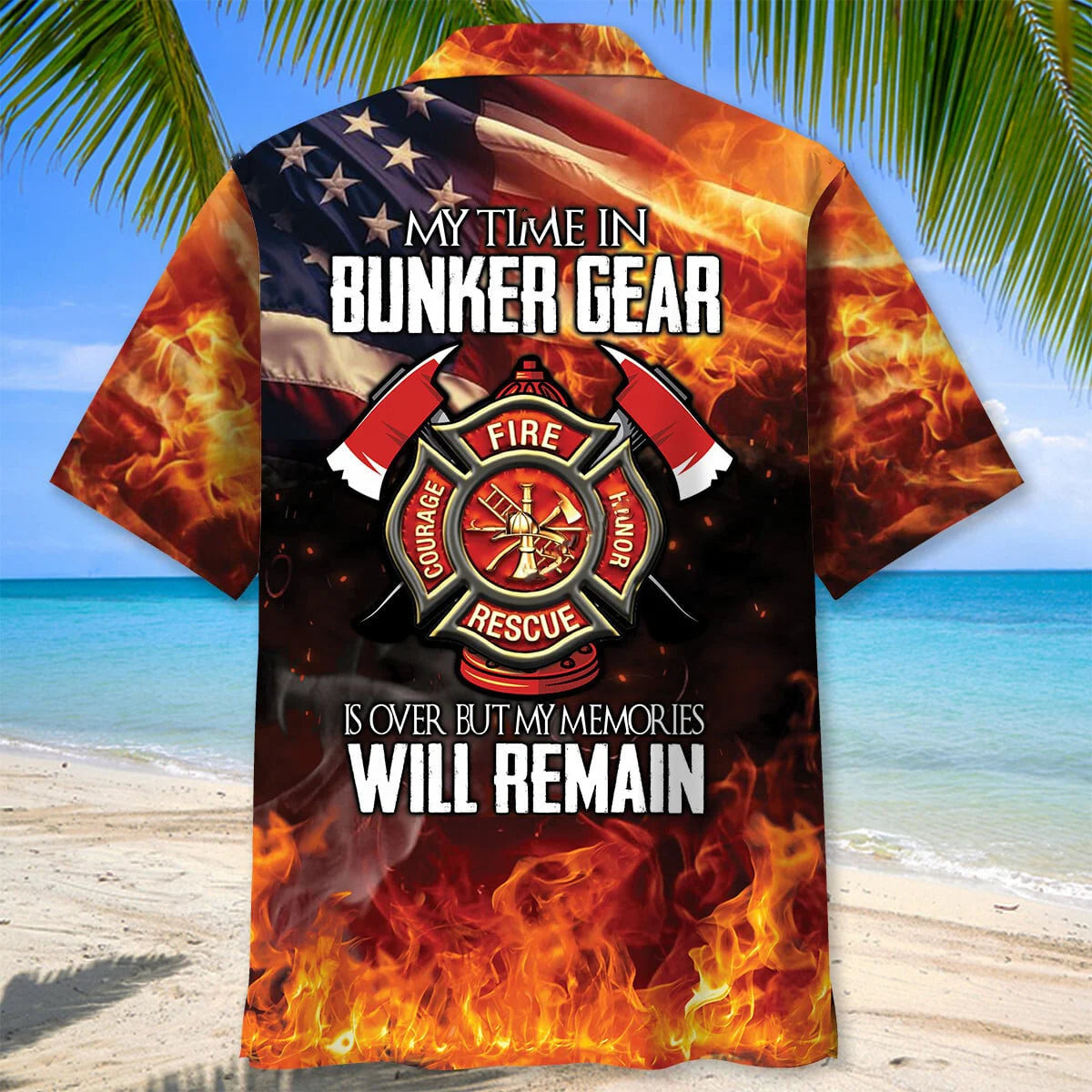 Firefighter Memories Hawaiian Shirt