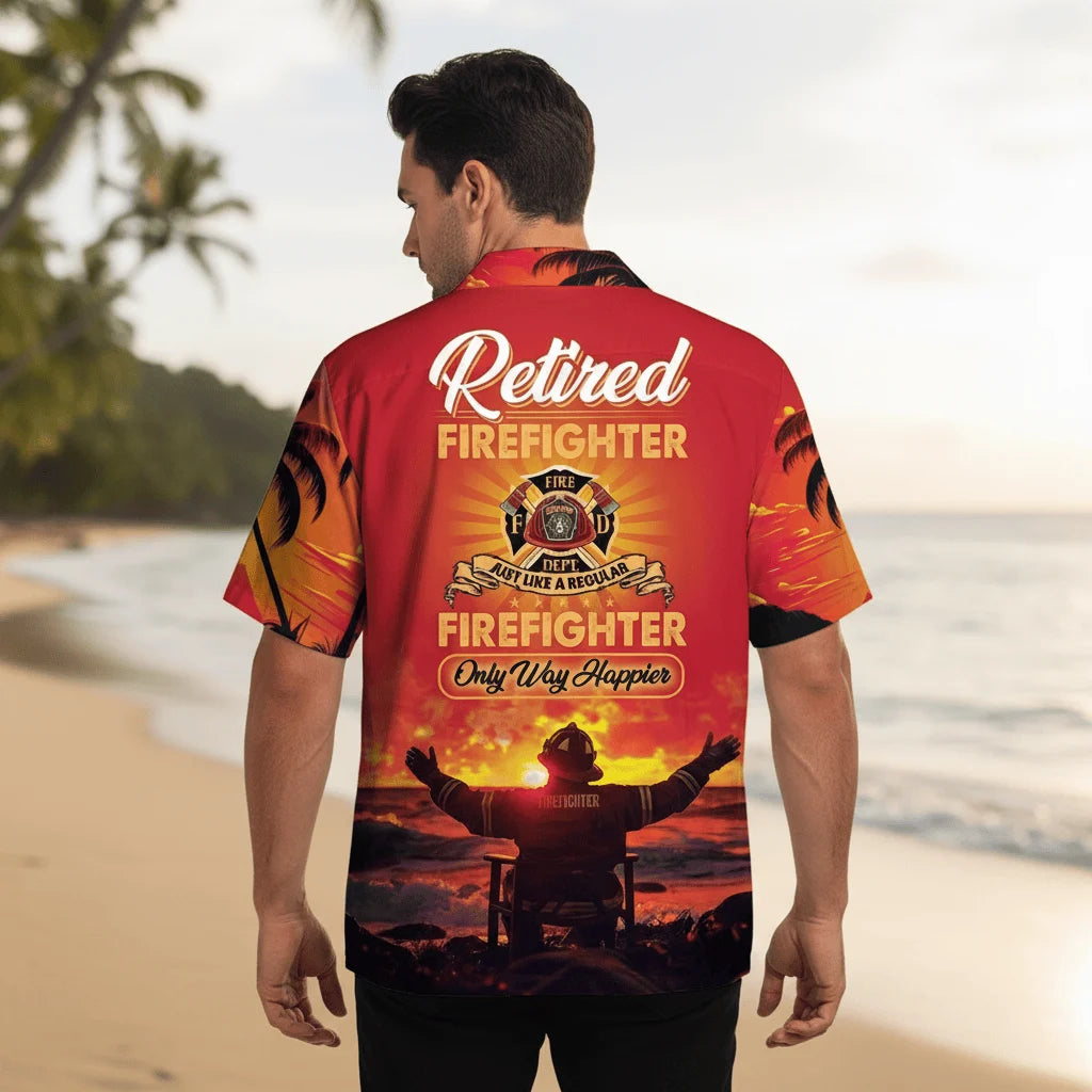 Firefighter Retirement Hawaiian Shirt
