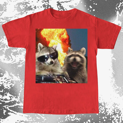 Raccoons in Chaos – Everything Is Fine Meme Shirt, funny meme tee gift (view 17)