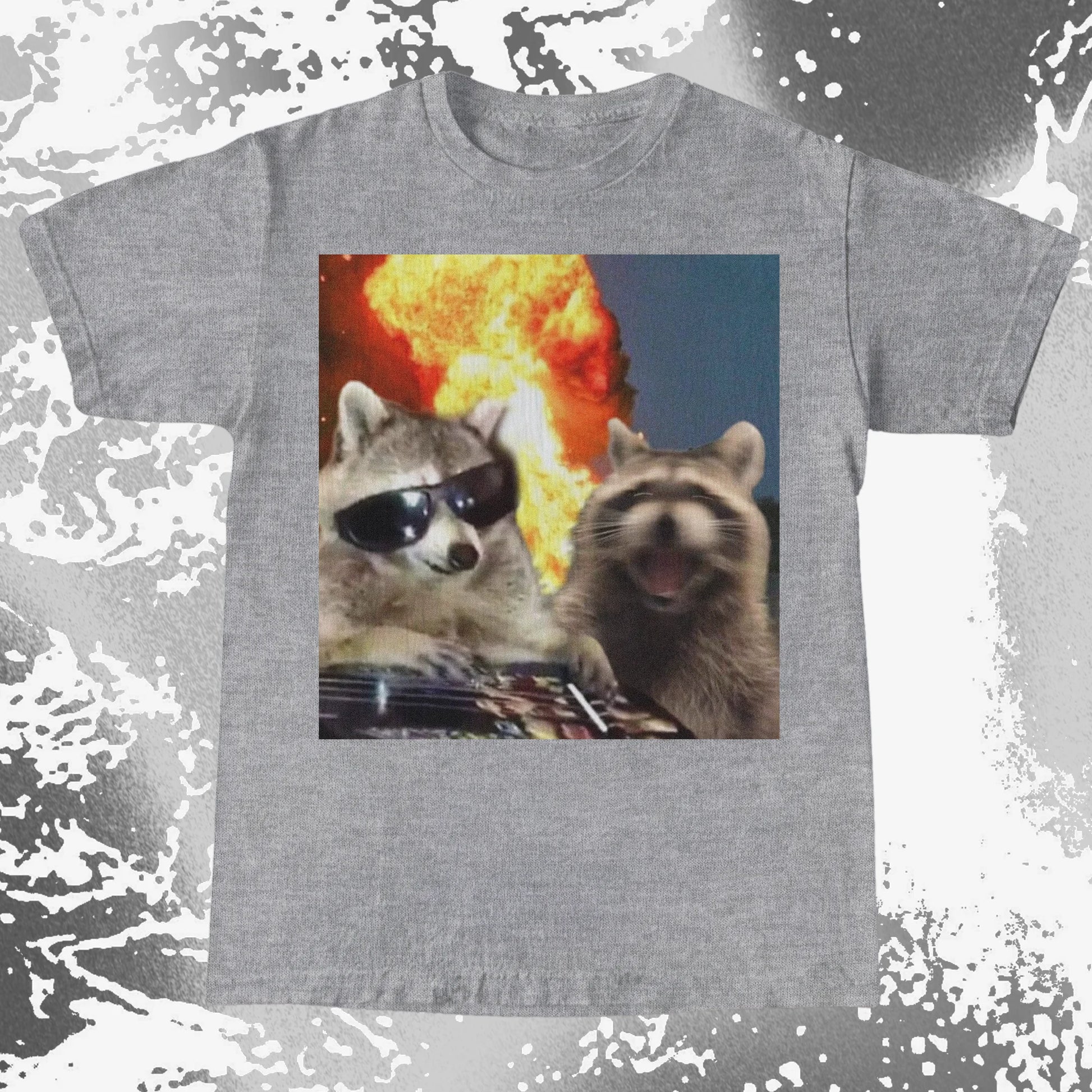 Raccoons in Chaos – Everything Is Fine Meme Shirt, funny meme tee gift (view 18)