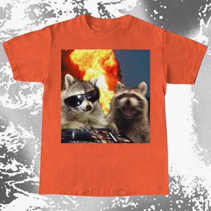 Raccoons in Chaos – Everything Is Fine Meme Shirt, funny meme tee gift (view 8)