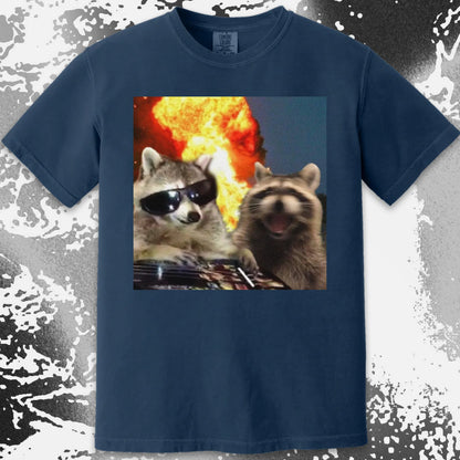 Raccoons in Chaos – Everything Is Fine Meme Shirt, funny meme tee gift (view 11)
