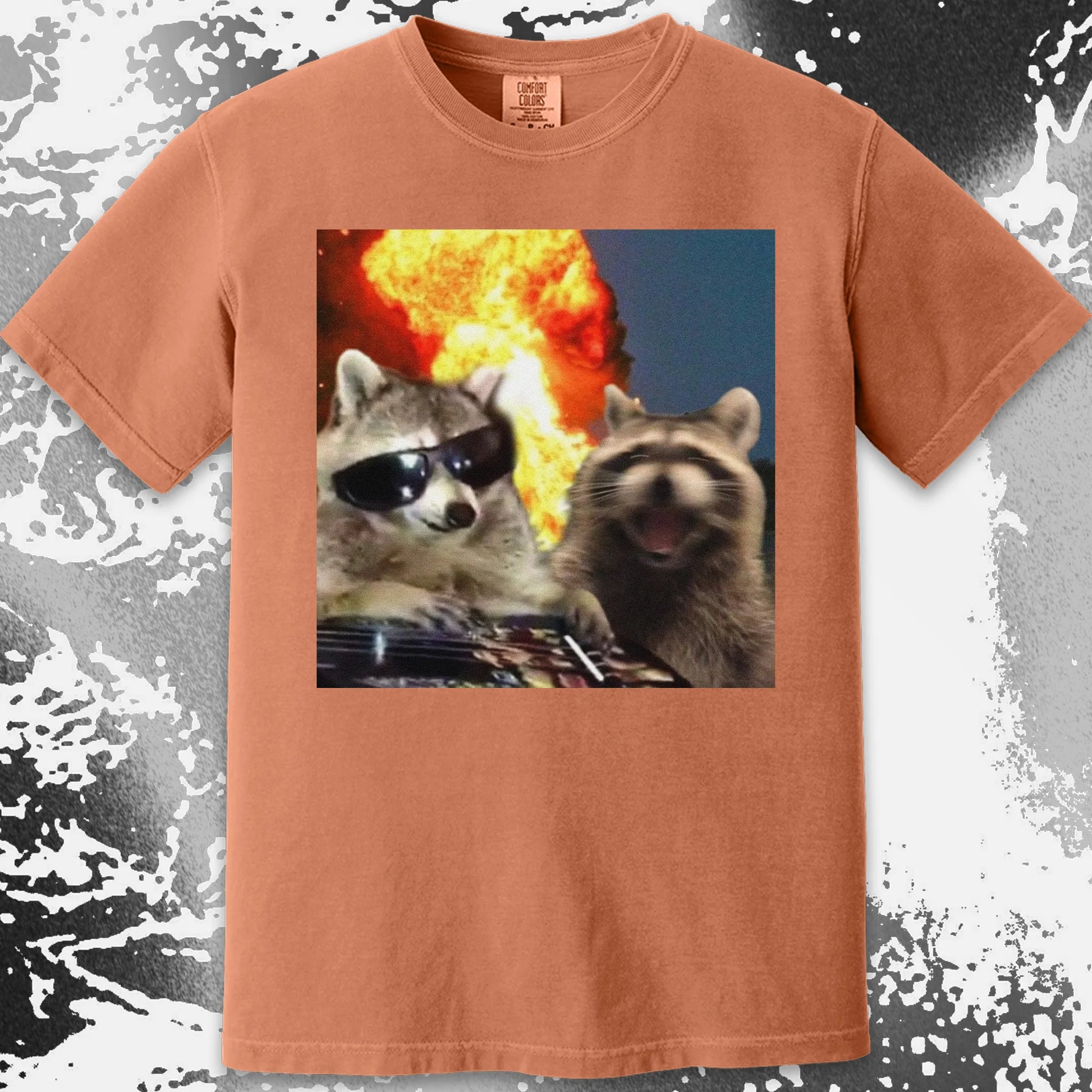 Raccoons in Chaos – Everything Is Fine Meme Shirt, funny meme tee gift (view 13)
