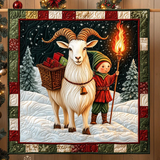 First Present Of Yule Quilt Blanket