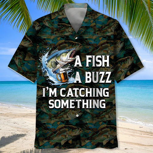 Fishing a Fish a Buzz Hawaiian Shirt