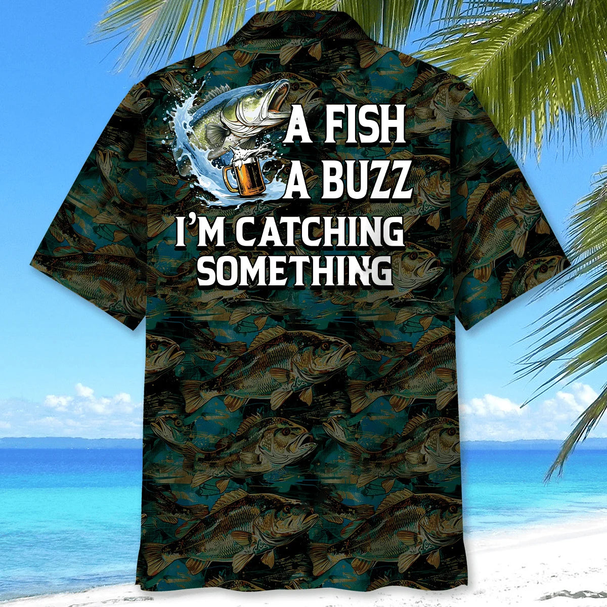 Fishing a Fish a Buzz Hawaiian Shirt
