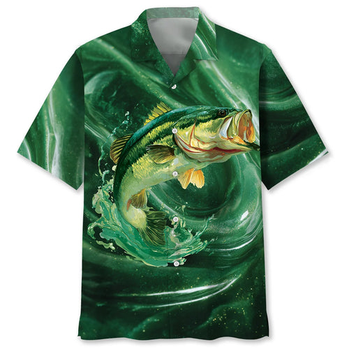 Fishing Bass Fish Hawaiian Shirt