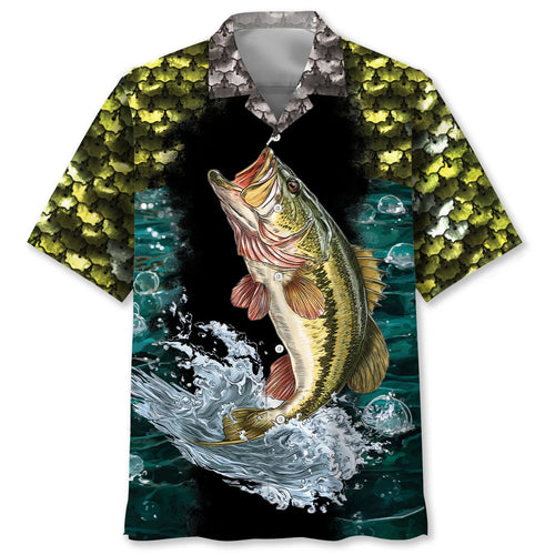 Fishing Largemouth Bass Fish Hawaiian Shirt
