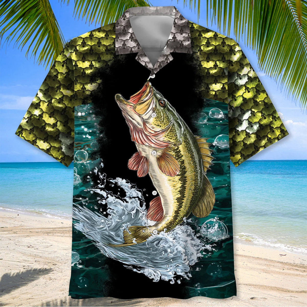 Fishing Largemouth Bass Fish Hawaiian Shirt