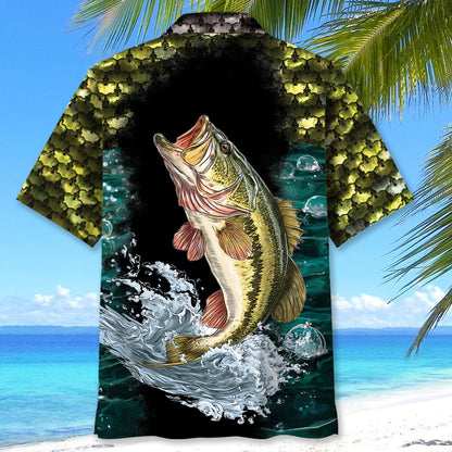 Fishing Largemouth Bass Fish Hawaiian Shirt